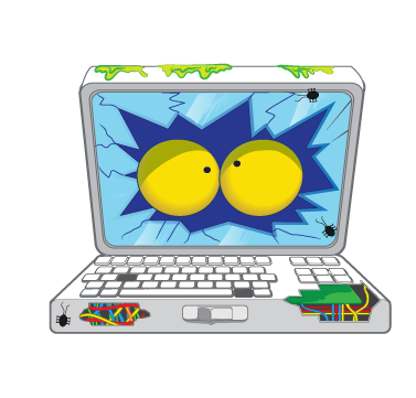 Lame-laptop - Grossery Gang Lame Laptop (412x406), Png Download