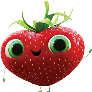 Strawberry Png Tumblr - Cloudy With A Chance Of Meatballs 2 Berry Png (338x450), Png Download