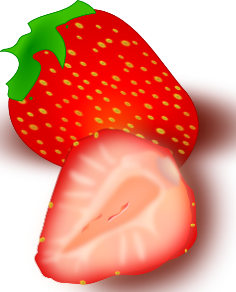 Small - Strawberry Clip Art (480x595), Png Download