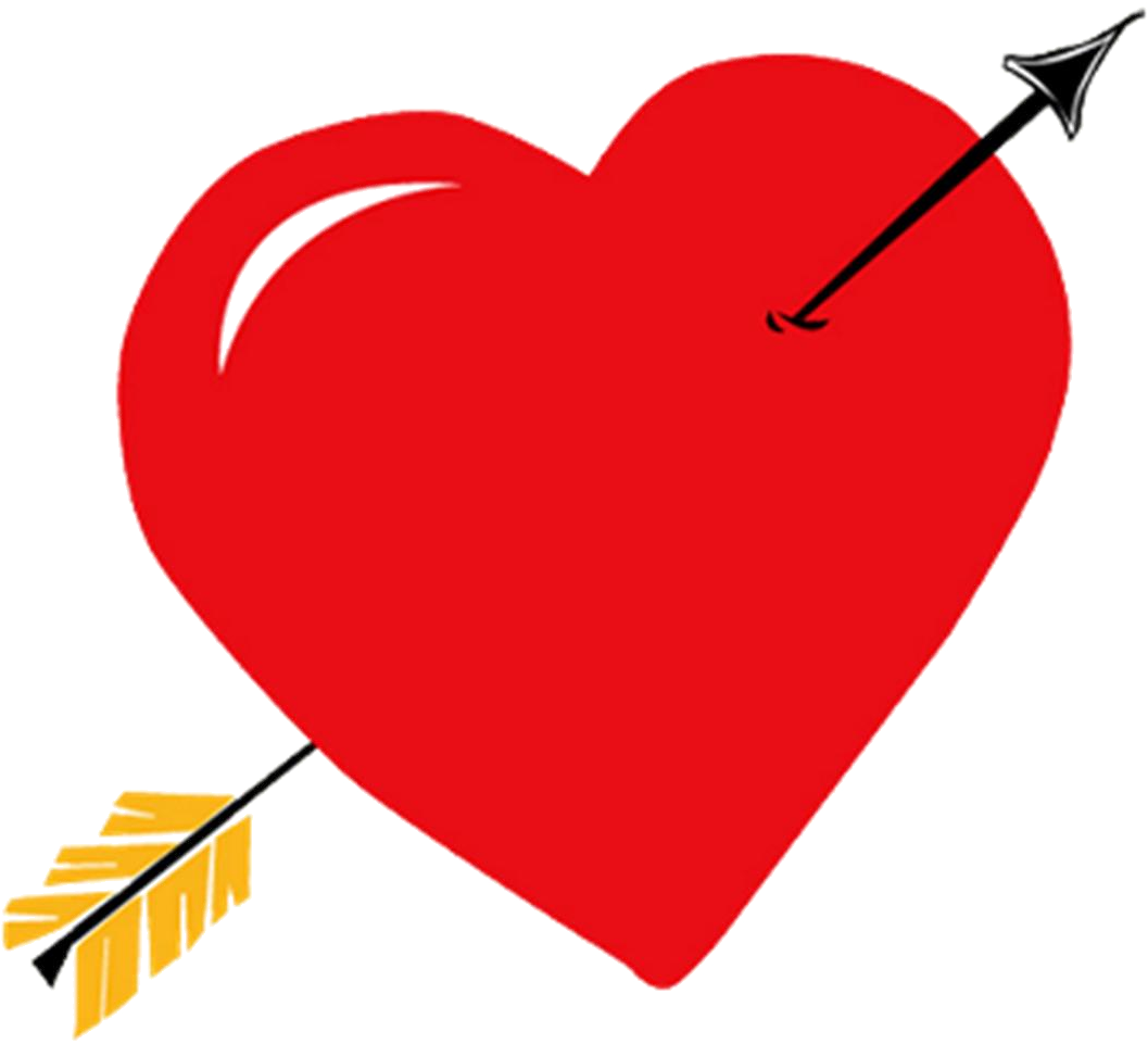 Updated Daily Photoshop Clipart Png Format Direct Use - Purple Heart With Arrow (1200x1035), Png Download