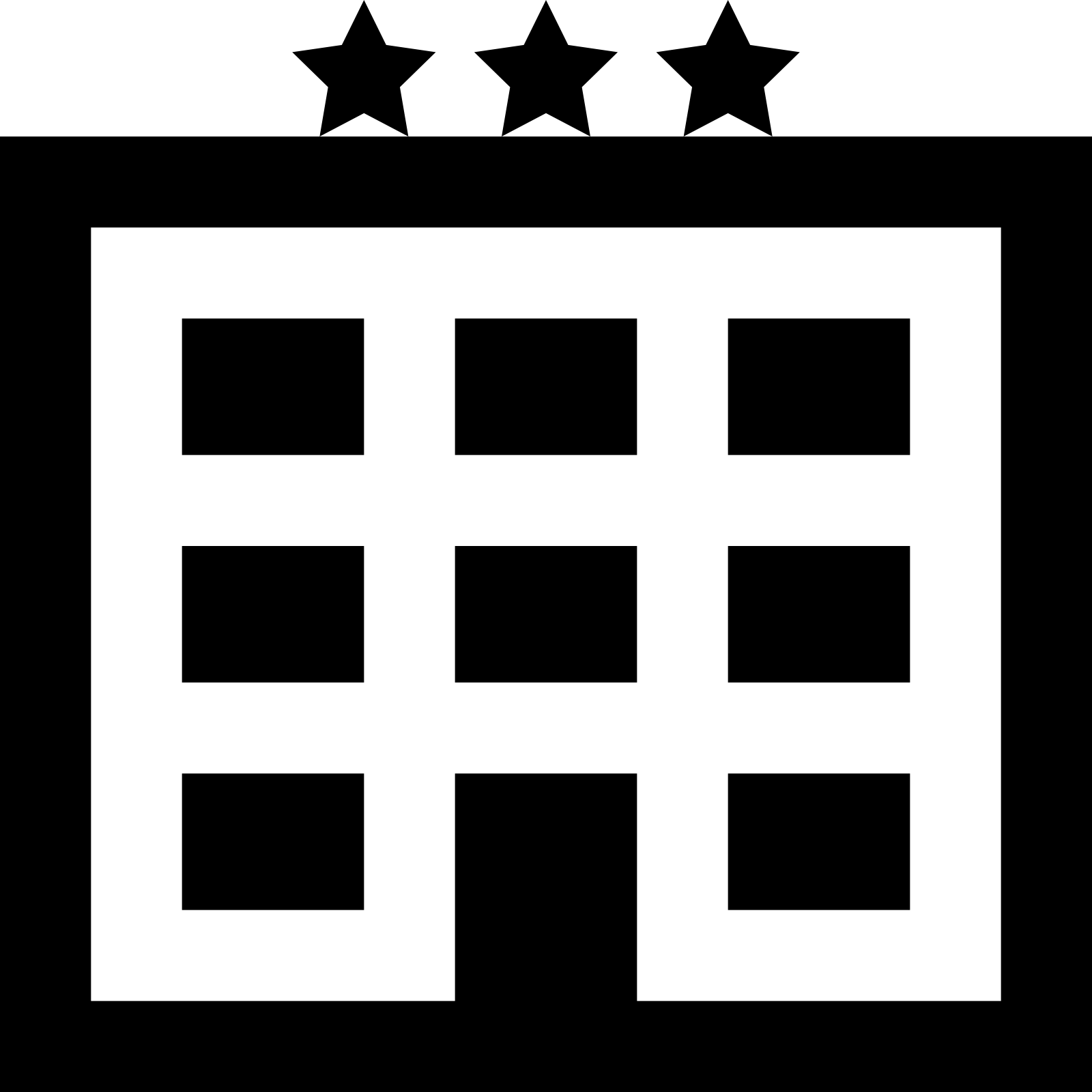 Hotel Icons - Hotel Icon (1600x1600), Png Download