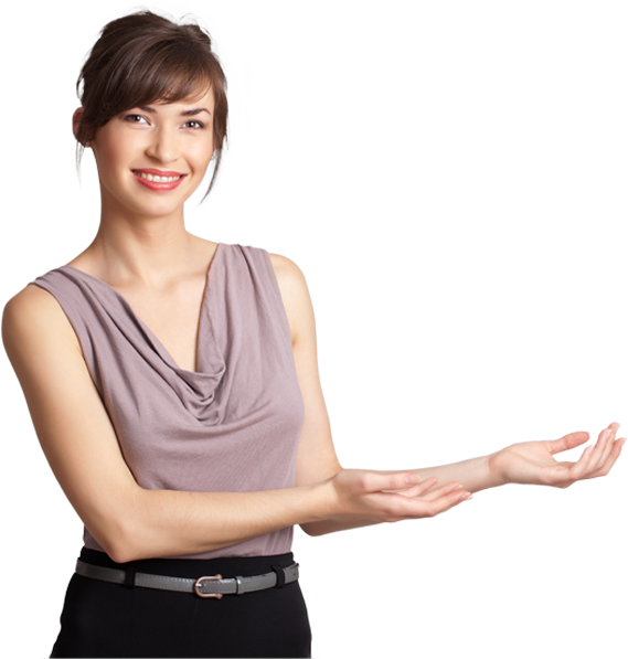 Auto Insurance - Corporate Girl (569x597), Png Download