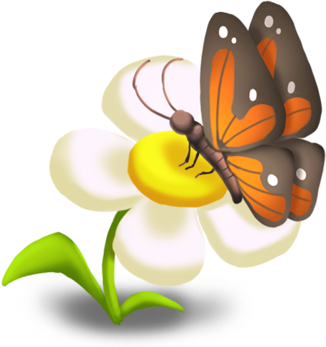 Butterfly Decor - Hay Day Decoration Png (492x492), Png Download