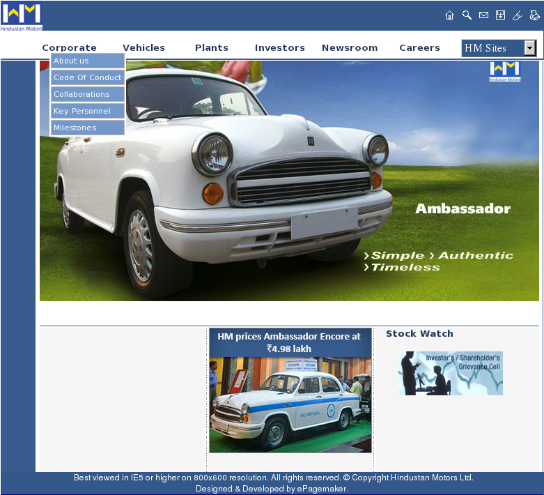 Hindustan Motors Competitors, Revenue And Employees - Hind Motor (1024x768), Png Download