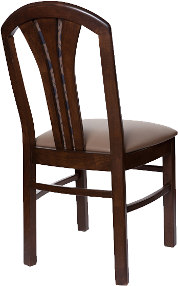 Cabaret Chair 222usb Upholstered Seat & Back - Back Of A Chair Transparent (600x600), Png Download