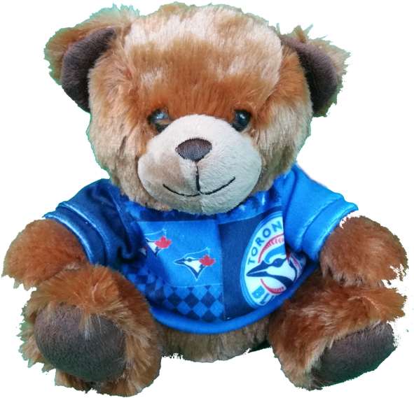 Toronto Blue Jays Ugly Sweater Teddy Bear - Teddy Bear (592x579), Png Download