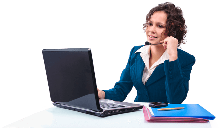 Girl-c - Headphones (747x439), Png Download