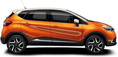 Captur - Renault Captur Side View (500x250), Png Download