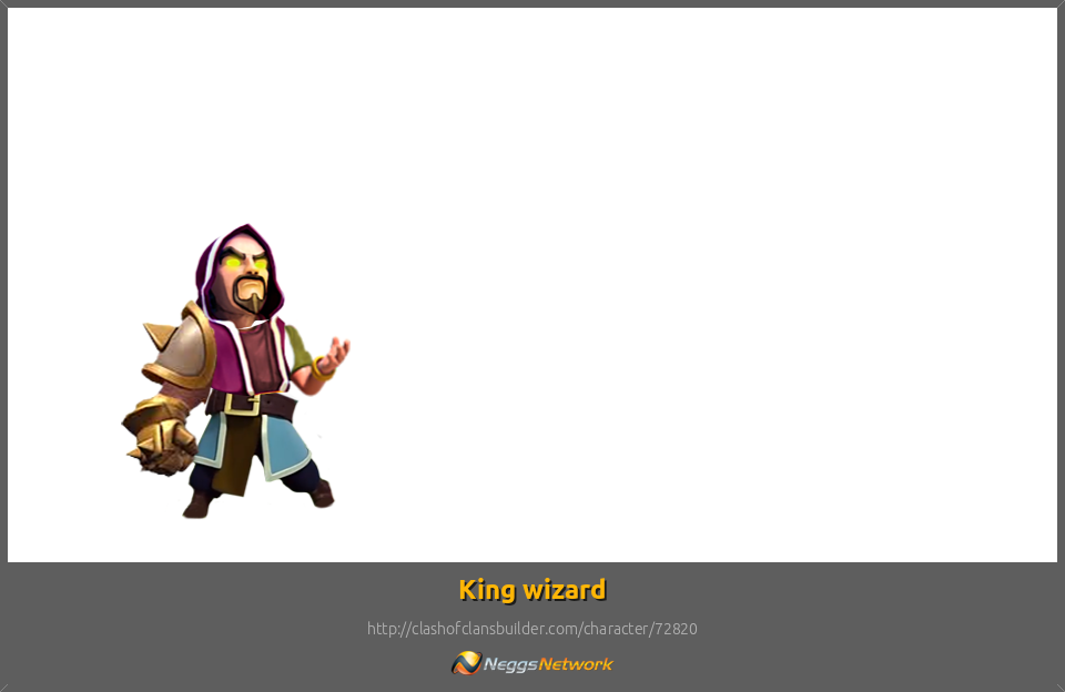 King Wizard Character - Clash Of Clans (960x624), Png Download