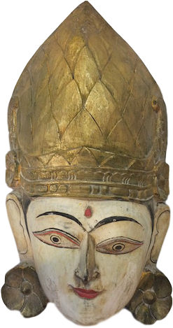 Old Bali Rama Mask - Face Mask (360x480), Png Download