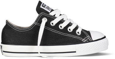 Kids Converse Chuck Taylor Black Low-top - All Star Converse (400x400), Png Download