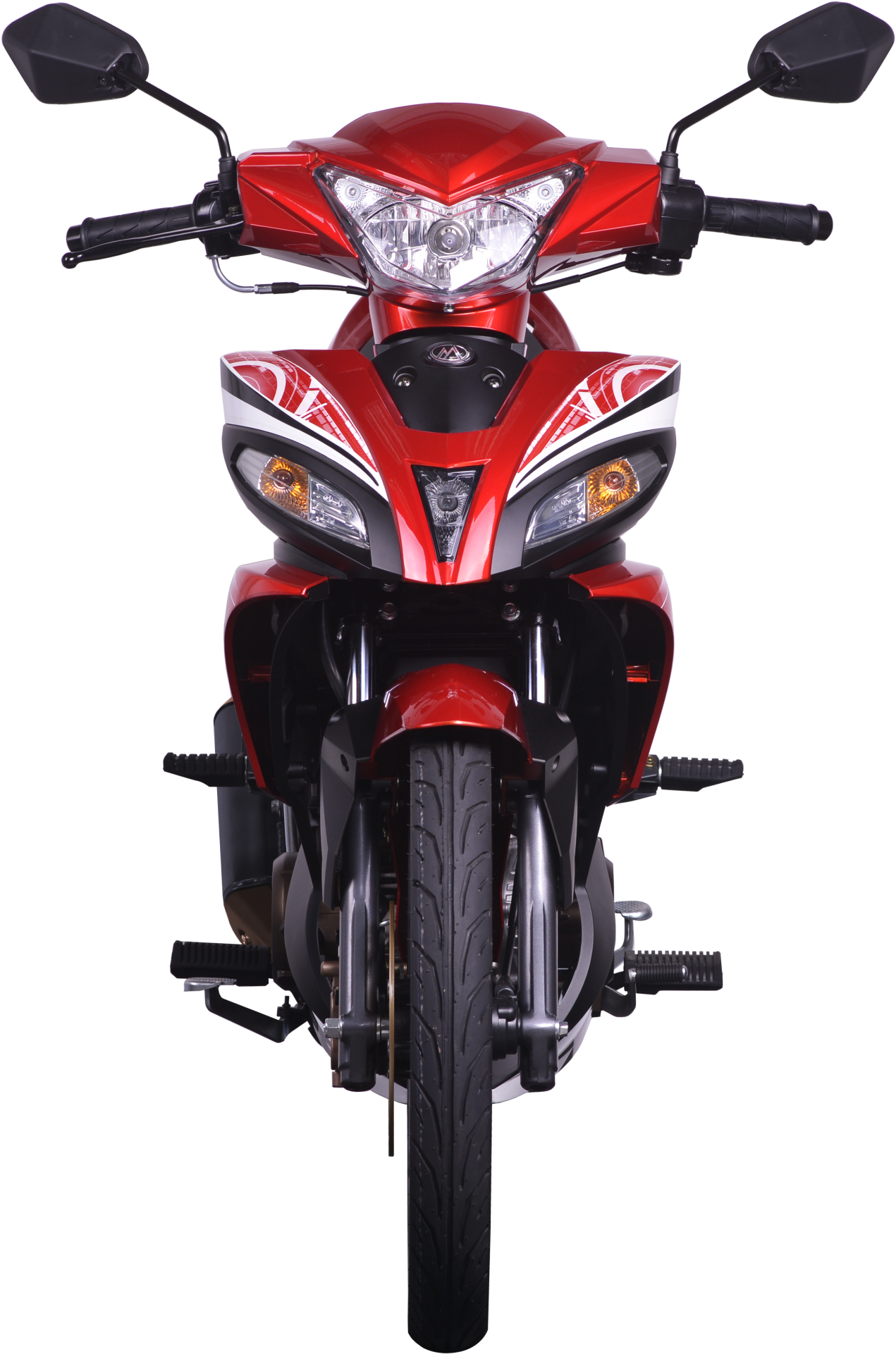 Front View Cherry Red - Motor Modenas Ct 115 (1310x2048), Png Download