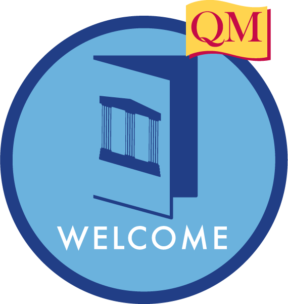 Welcome Icon - Blue Circle - Quality Matters (570x600), Png Download