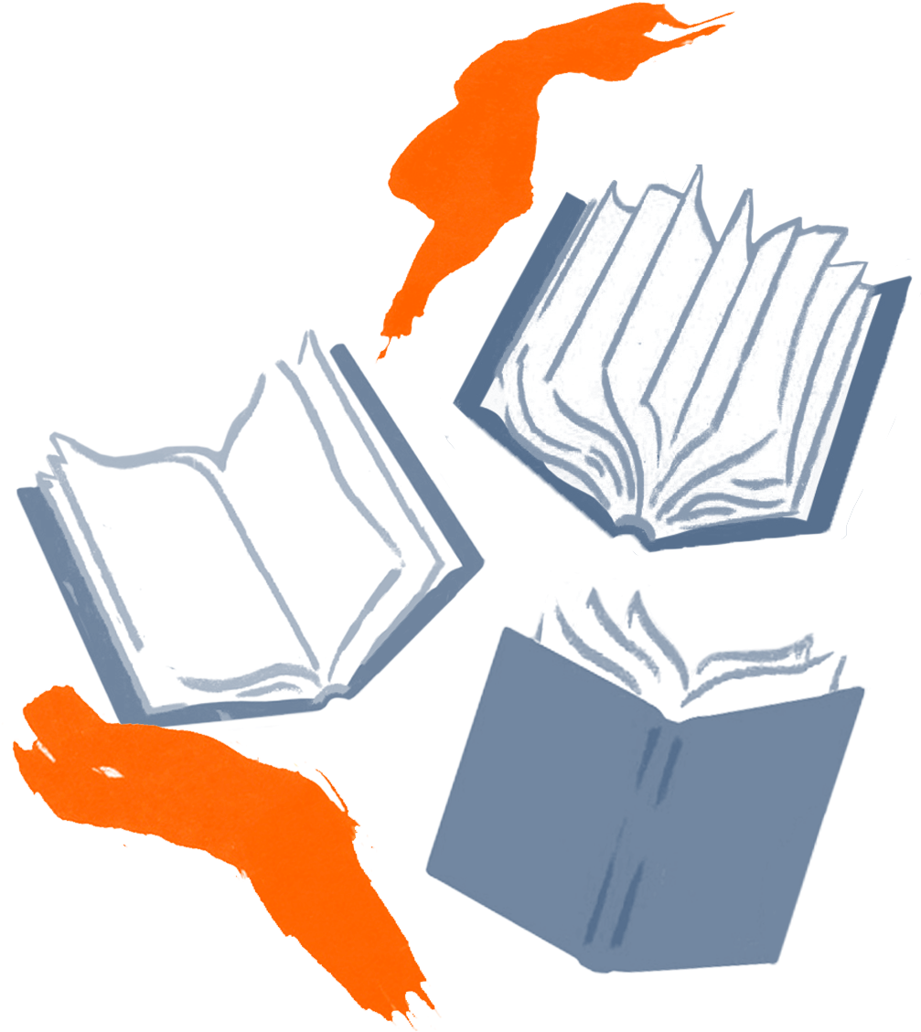 Readerly Book Subscription Icon Group Orange - Illustration (1909x1868), Png Download