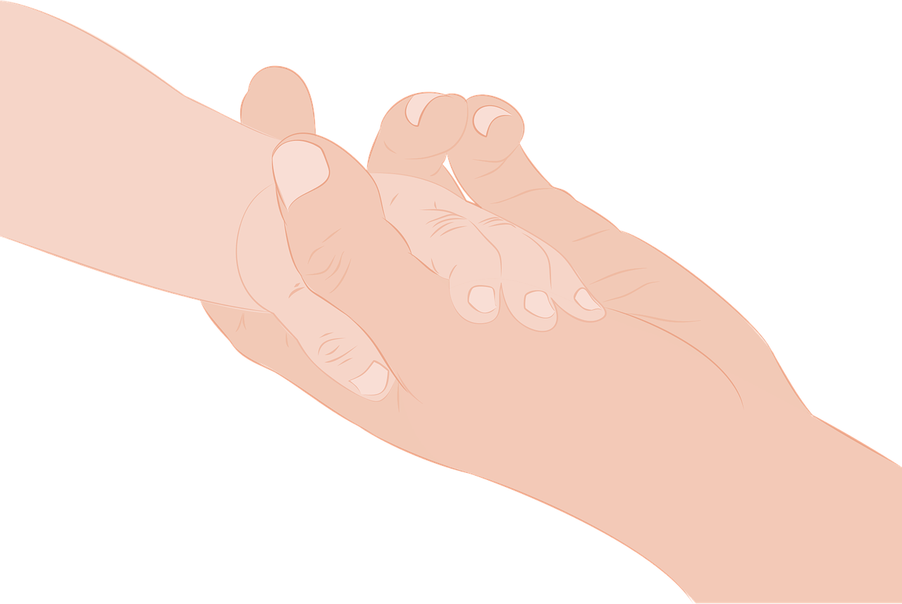 Vector Graphics, - Mão De Pai E Filho Desenho Png (1280x857), Png Download