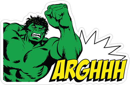 Archhh Hulk - Marvel Comic Mug Red (490x317), Png Download
