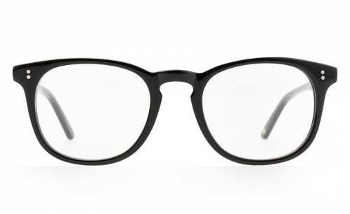 Vienna Shiny Black - Wayfarer Glasses Frames (500x306), Png Download