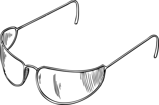 Sunglasses Drawing Eye Coloring Book - Glasses Clip Art (515x340), Png Download