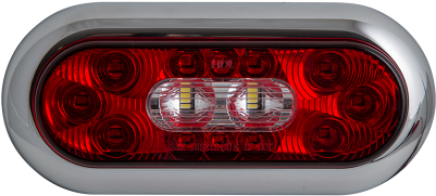 6" Oval Surface Mount Combination Stop Tail Turn With - Light (470x352), Png Download