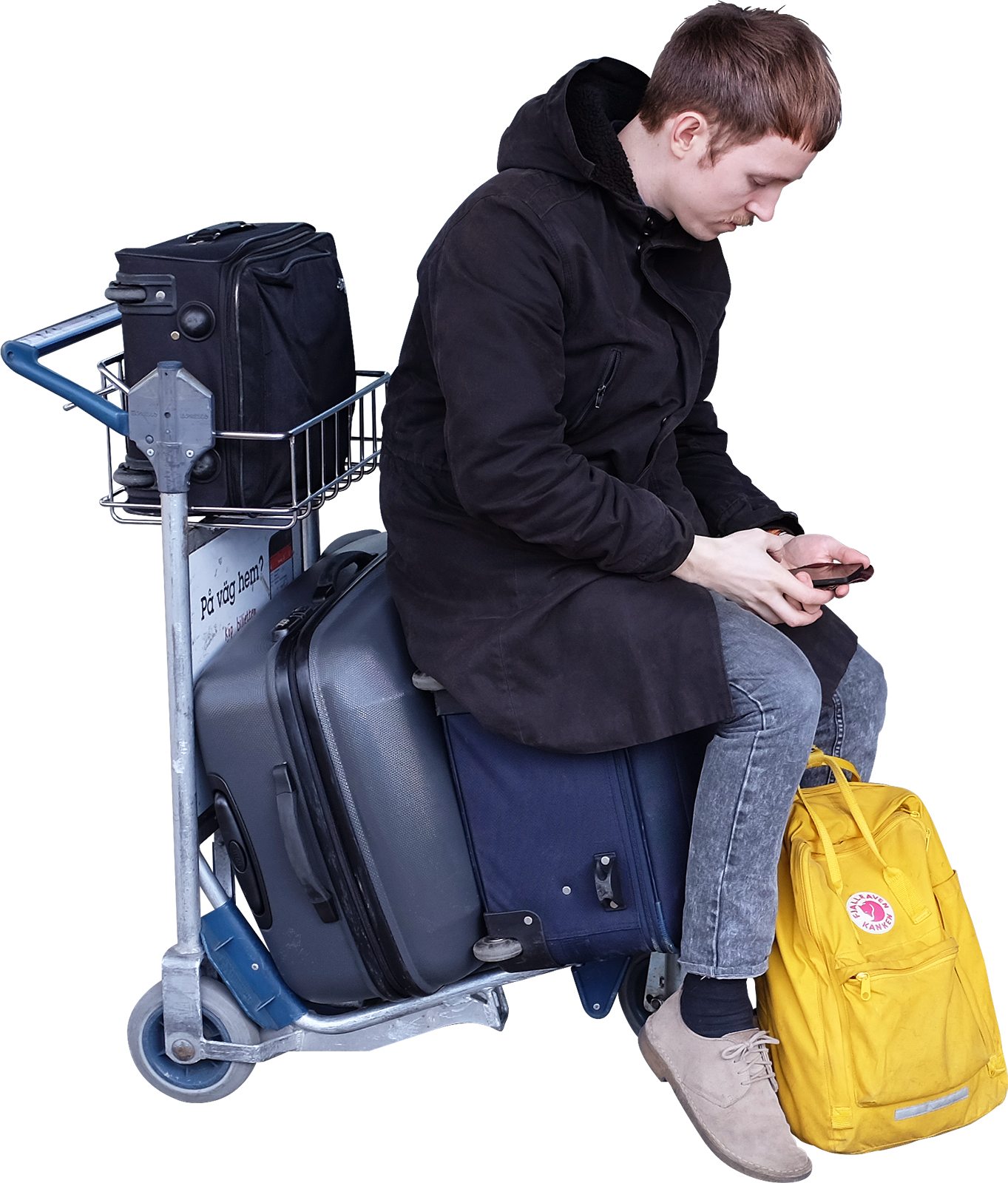#293 - Skalgubbar - Hand Luggage (1363x1600), Png Download