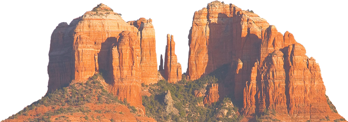 Sedona Property - Cathedral Rock (716x253), Png Download