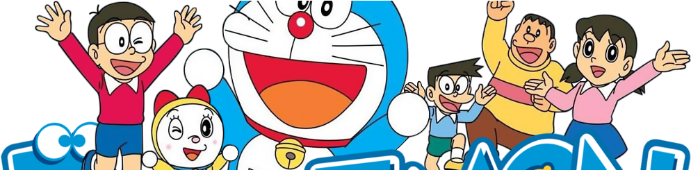 Doraemon El Gato Cosmico - Transparent Background Doraemon Png (1000x244), Png Download