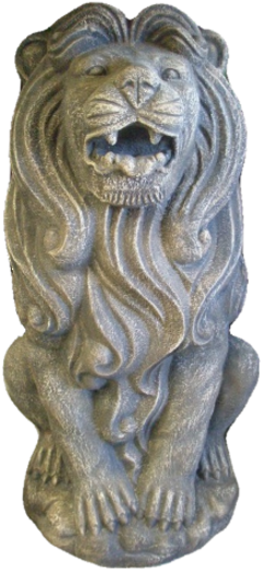 Sitting Lion - Lion (550x543), Png Download