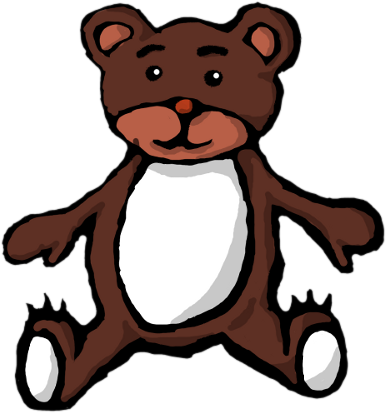 Animals/ Mammals/ Bears/ Cartoon/ Teddy Bear - Bear (386x413), Png Download