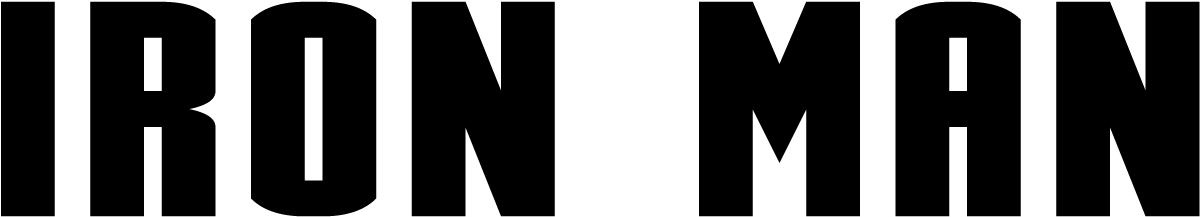 Iron Man Font Download - Iron Man Movie Logo (1200x300), Png Download