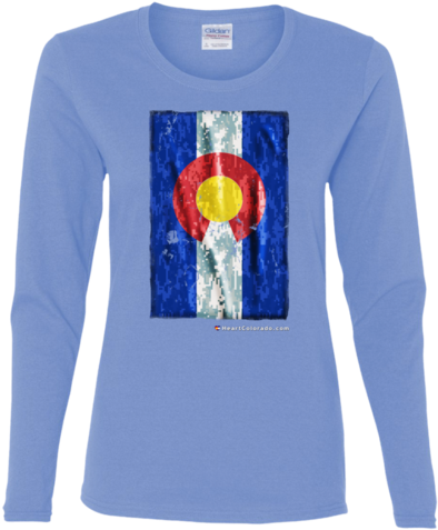 Digital Camo Colorado Flag Ladies' Cotton Long Sleeve - April The Giraffe Watch Survivor Ladies Missy Fit Long (480x480), Png Download