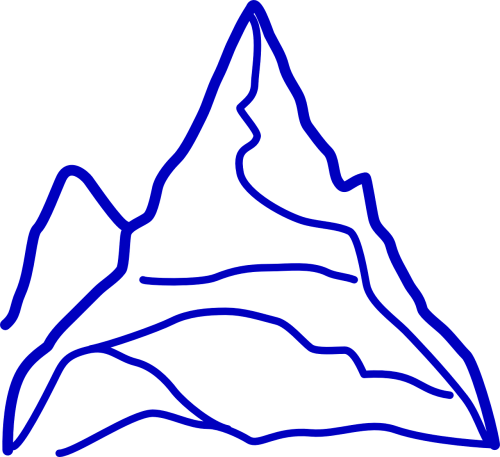 Vector - Mountain Clip Art (500x457), Png Download