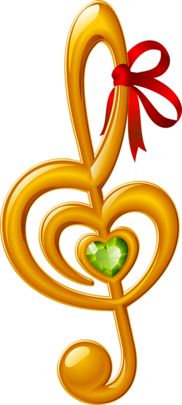 Фото, Автор Туся Т На Яндекс - Treble Clef With Heart (360x800), Png Download