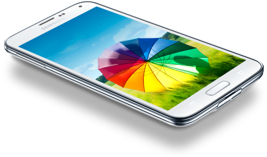 Sam Sung Galaxy S5 (580x314), Png Download