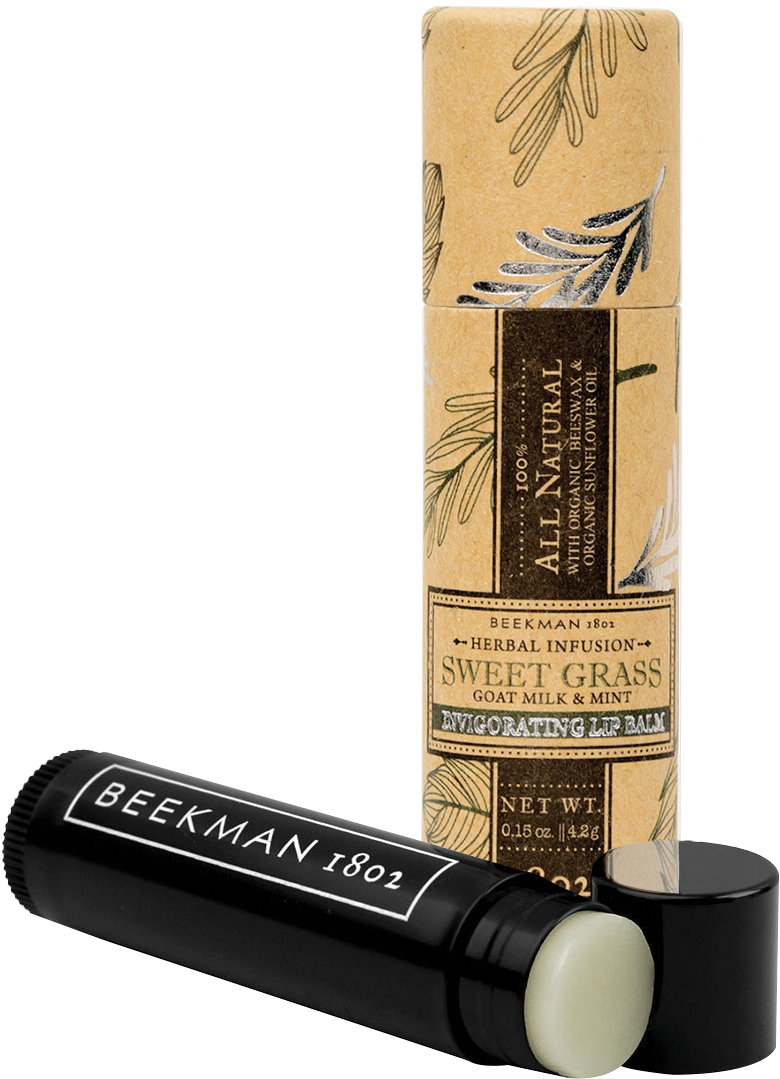 Sweet Grass Lip Balm Stick - Pure Goat Milk 0.15 Oz. Lip Balm Stick By Beekman 1802 (1200x1200), Png Download
