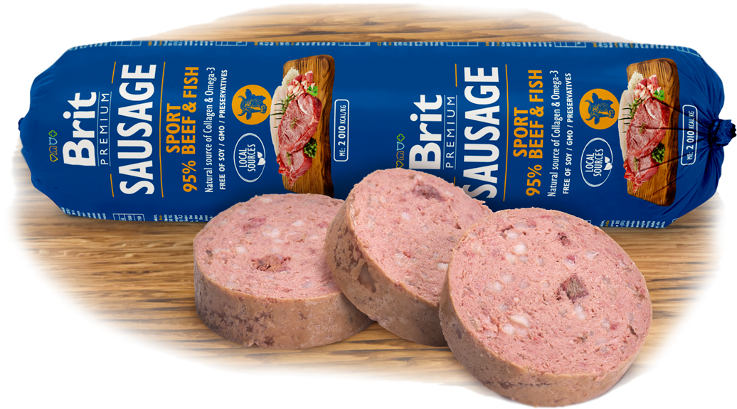 Brit Premium Sausage Sport Beef & Fish - Brit Premium (1200x1600), Png Download