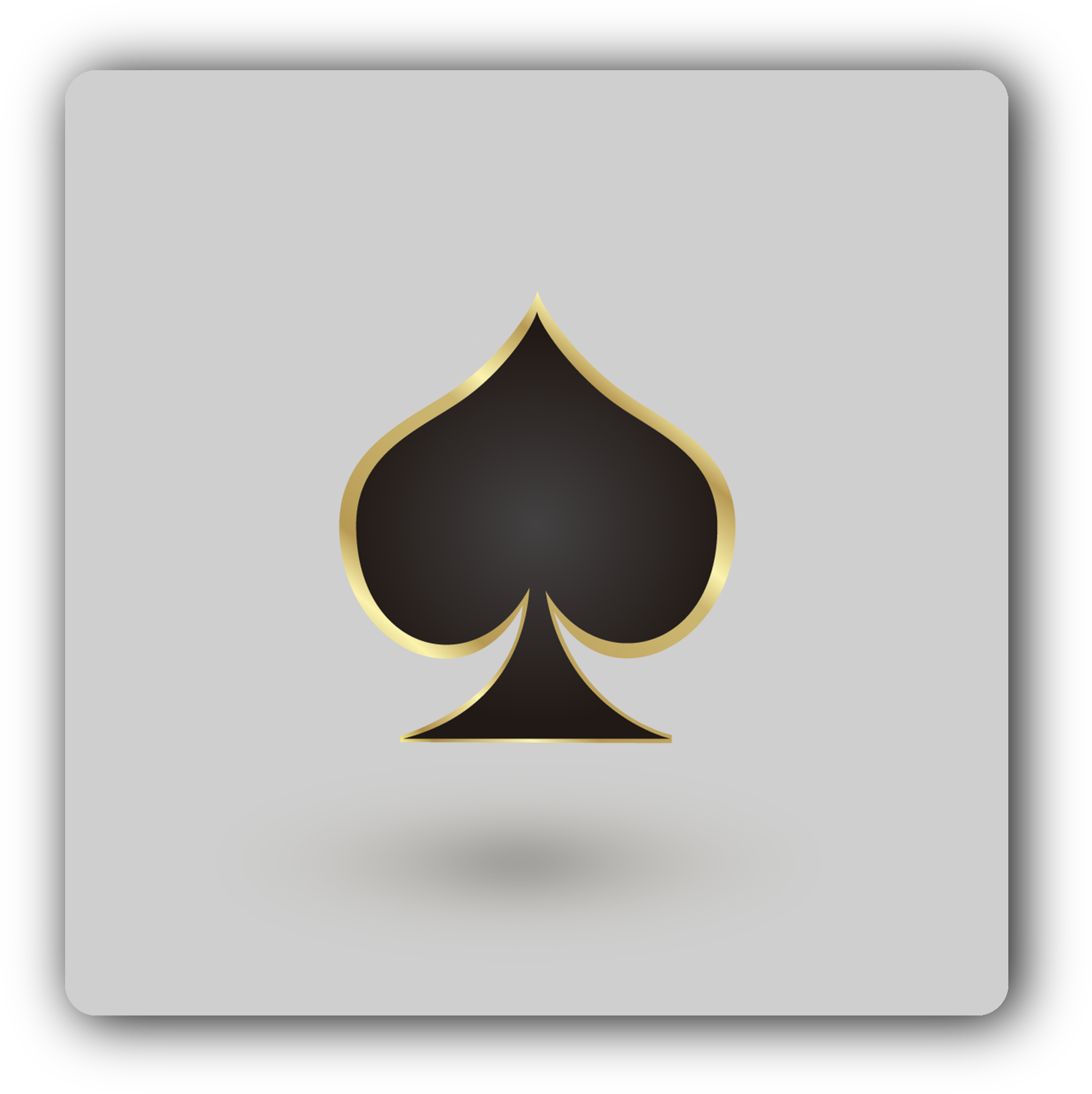 Royal Poker Spade Icon Diwali Coasters - Poker (1904x1944), Png Download