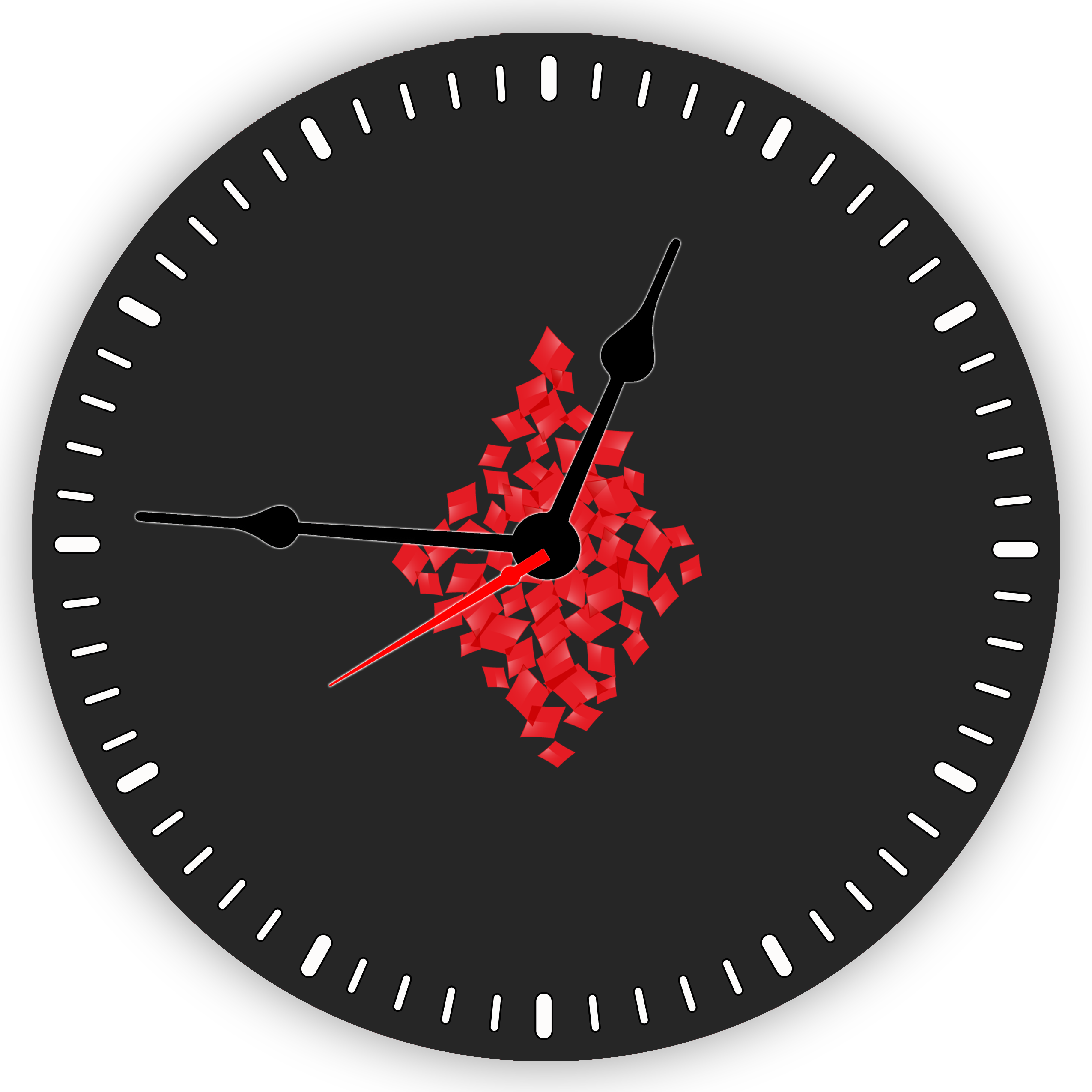 Poker Diamond Icon Diwali Clock - Night Clock (2550x2550), Png Download