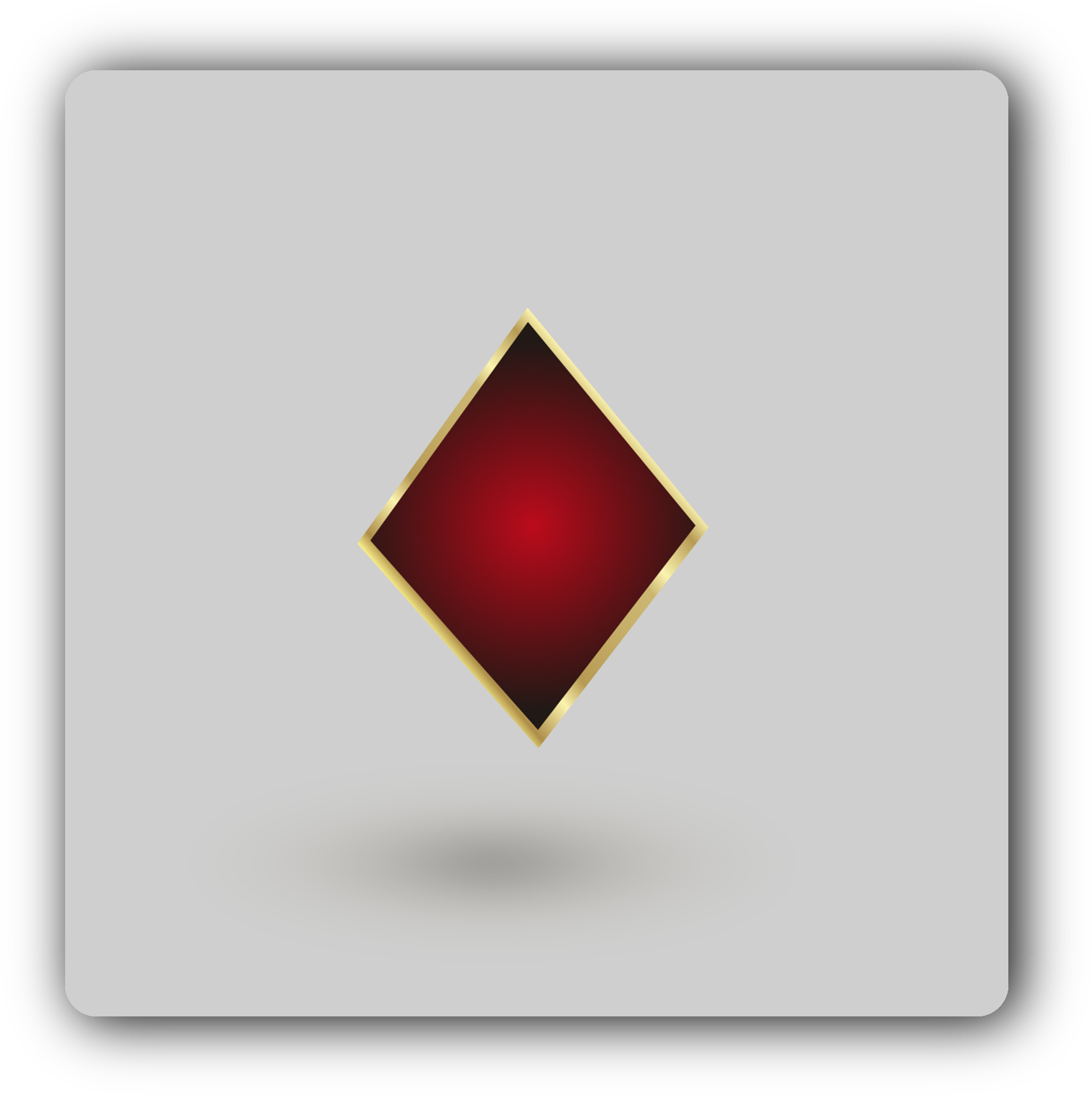 Royal Poker Diamond Icon Diwali Coasters - Poker (1904x1944), Png Download