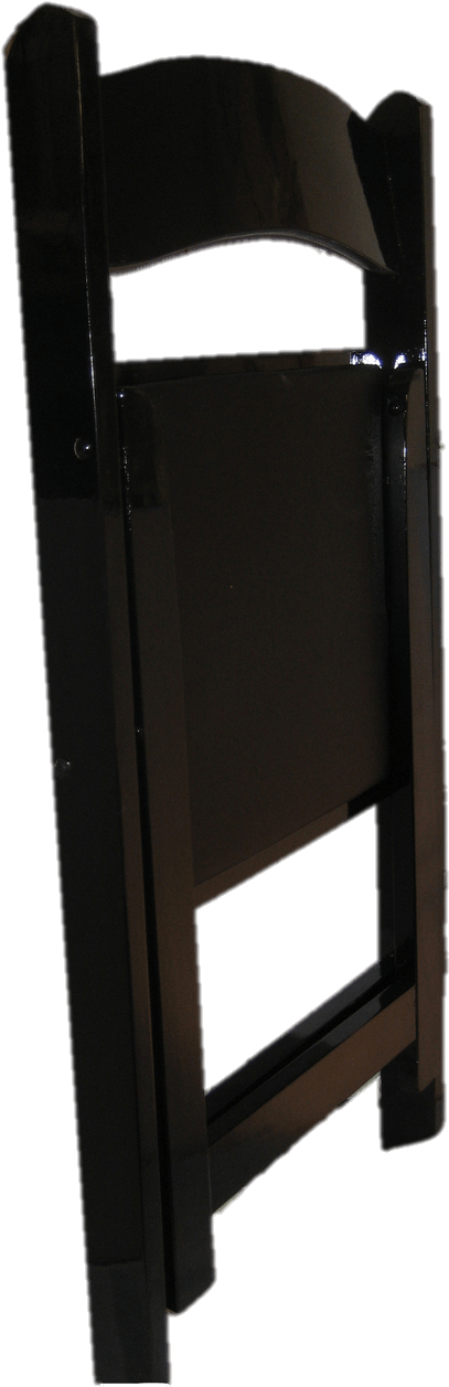 Black Wood Folding Chair - Wood (1280x1280), Png Download