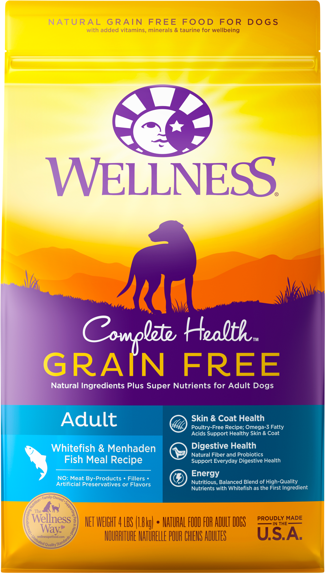 Complete Health Grain Free Whitefish - Wellness Fish Dog Food (2000x2000), Png Download