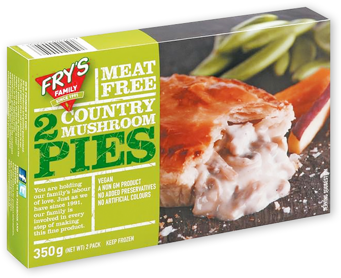 From Sausage Rolls, To Chicken And Mushroom Pasties, - Fry's Country Mushroom Pies Frozen (692x564), Png Download