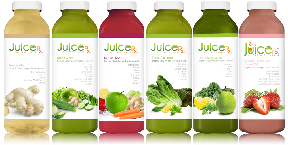 Juicerx Green Cleanse - Organic Juice (1000x595), Png Download