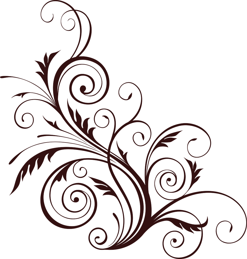 Brown Floral Png Template - Floral Design Pattern Png (778x814), Png Download