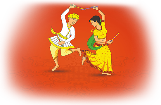 Garba Raas (551x359), Png Download