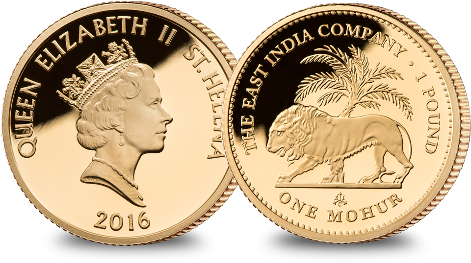 East India Company Coin Gold (1000x546), Png Download