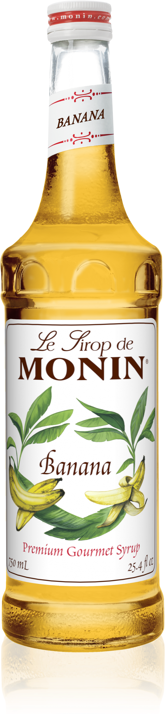 750 Ml Banana Syrup - Monin Vanilla Syrup (1193x2386), Png Download