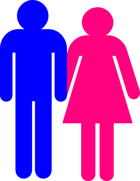 And Girl Hand In Hand Png - Blue For Boy And Pink For Girl (462x597), Png Download