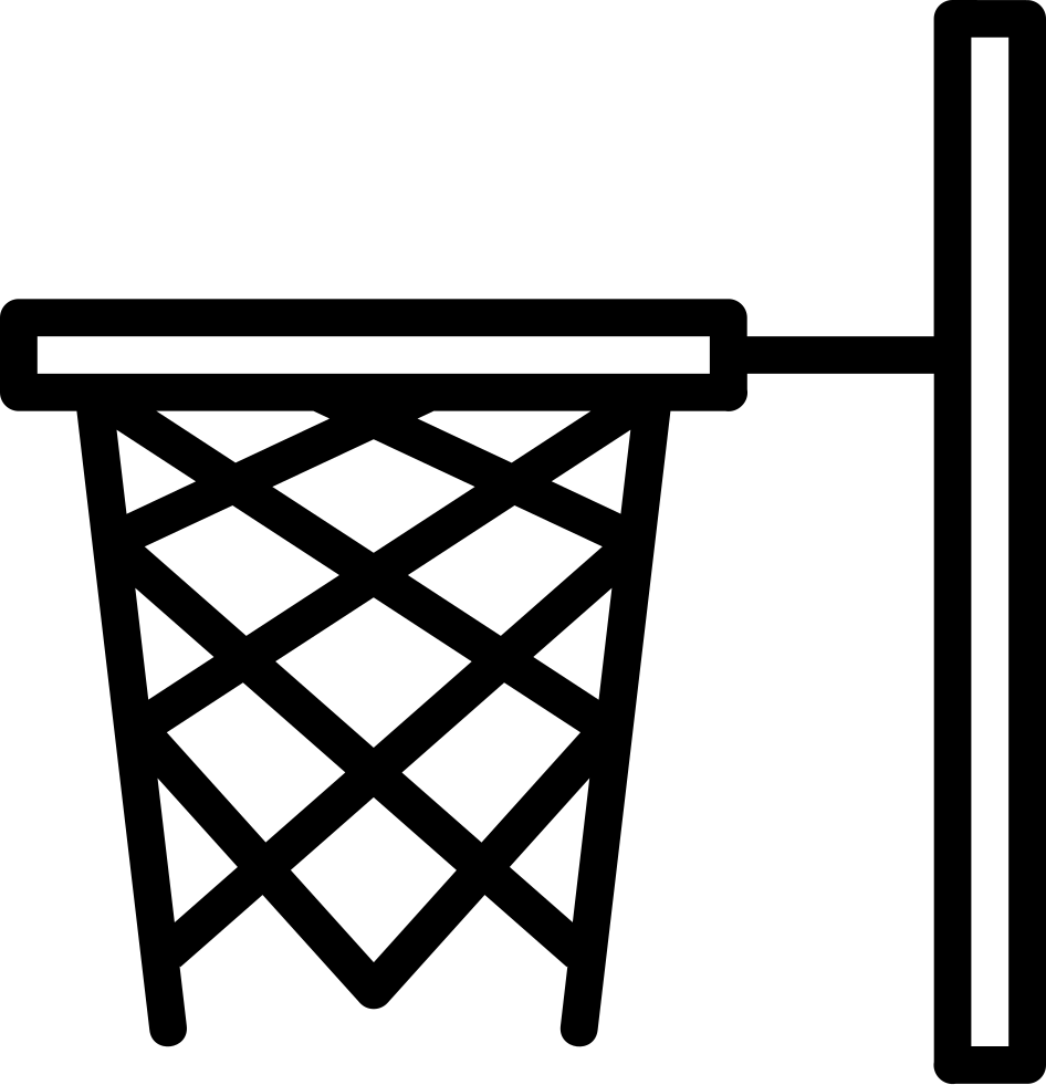 Basketball Basket - - Basketball Basket Icon (946x981), Png Download