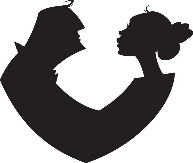 Cartoon Heart Couple - Love (648x547), Png Download