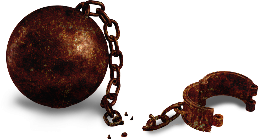 Broken Shackles On Feet (1000x1000), Png Download